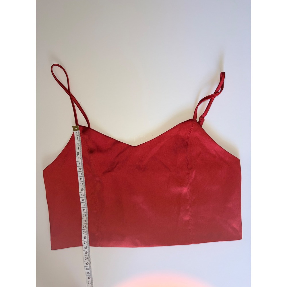 House of Harlow 1960 Red Satin Crop Cami Top Size M NWT - Picture 8 of 10
